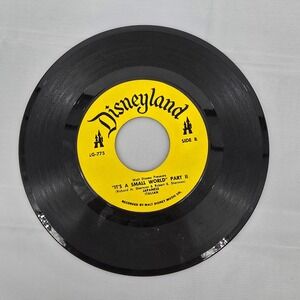 Walt Disney It's A‎ Small World Vinyl 45 RPM Record Disneyland LG-775 Vintage